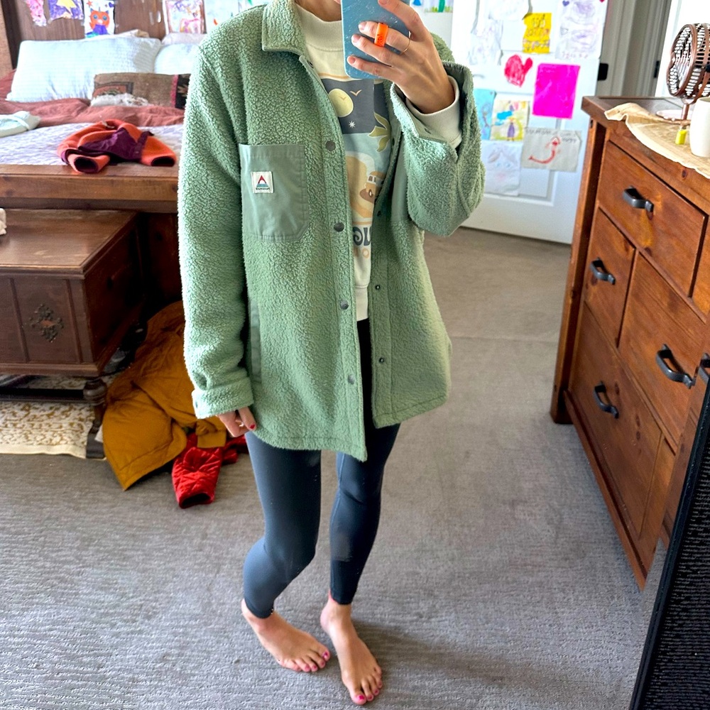 Recycled Rappel Sherpa Oversized Shirt